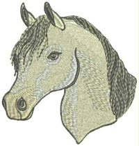 Digitised horse artwork